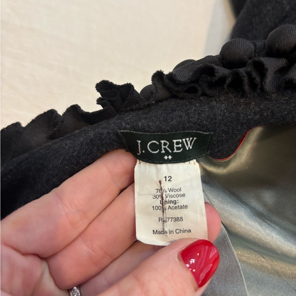 J. Crew Black Decorative Trim Tweed Blazer - Picture 6 of 6